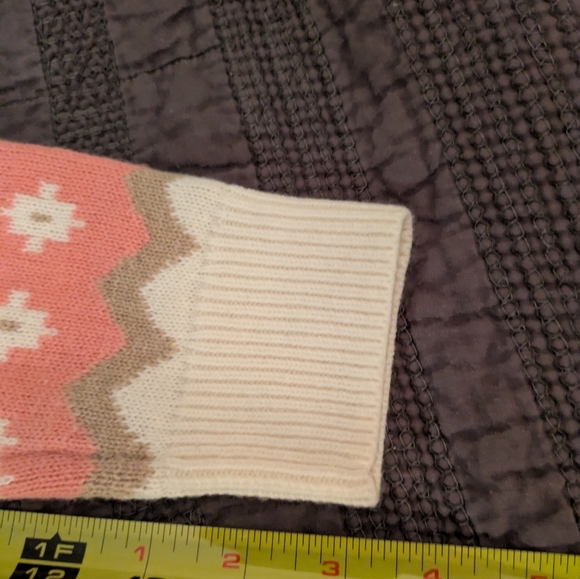 Talbots Fair Isle Style Lambs Wool Blend Sweater Sp - Picture 5 of 9